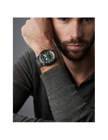 Reloj hombre caja de acero Ip gris 46853-67